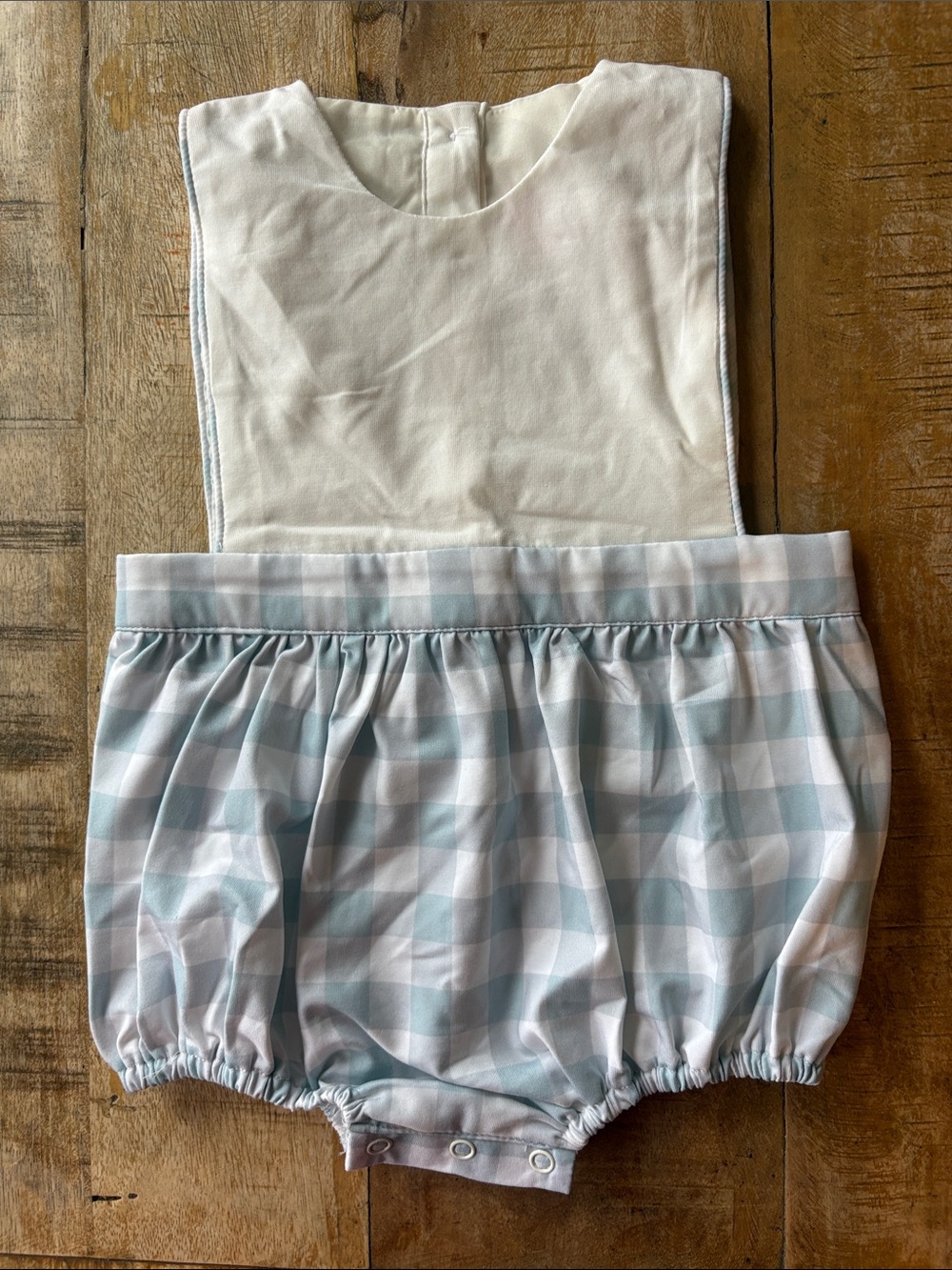 NWOT Josie Bee Clothing Co. Baby Boys' Gingham Bubble Romper 12m
